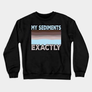 Geology Pun My Sediments Exactly Crewneck Sweatshirt